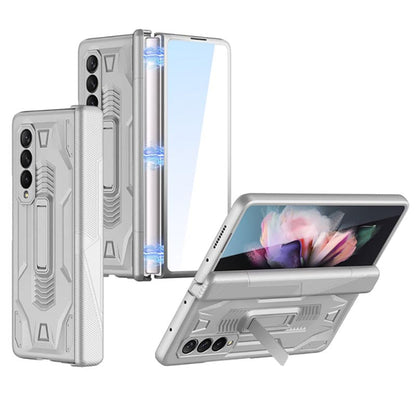 Galaxy Z Fold3 Hinge Magnetic Coverage Amor Kickstand Case