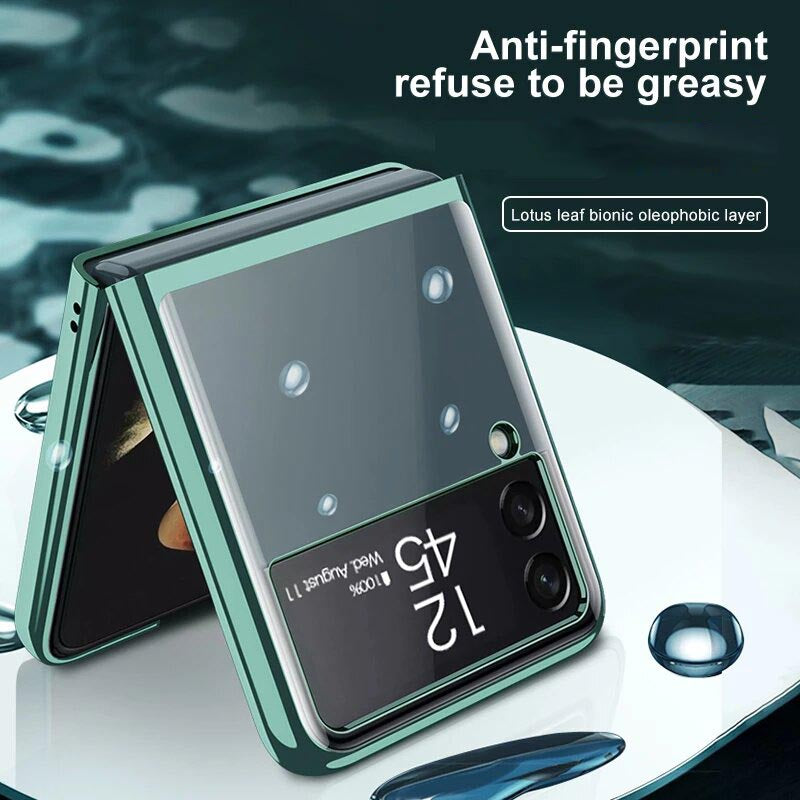 Galaxy Z Flip4 High Transparent Glitter Back Case