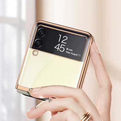 Galaxy Z Flip4 High Transparent Glitter Back Case