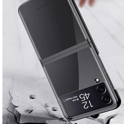 Galaxy Z Flip4 High Transparent Glitter Back Case