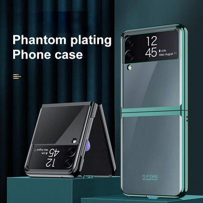 Galaxy Z Flip4 High Transparent Glitter Back Case