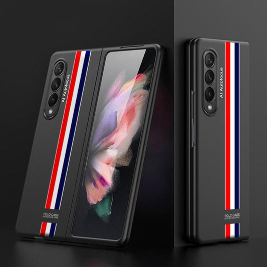 Galaxy Z Fold4 Ultra-Thin Hybrid Striped Matte Shell Case