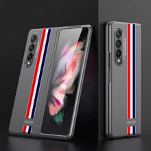 Load image into Gallery viewer, Galaxy Z Fold3 Ultra-Thin Hybrid Striped Matte Shell Case- Grey
