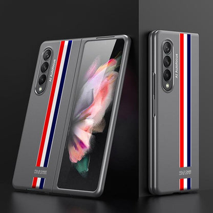 Galaxy Z Fold4 Ultra-Thin Hybrid Striped Matte Shell Case