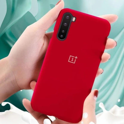 OnePlus Nord Luxury Ogee Silicone Jelly Back Case- Red