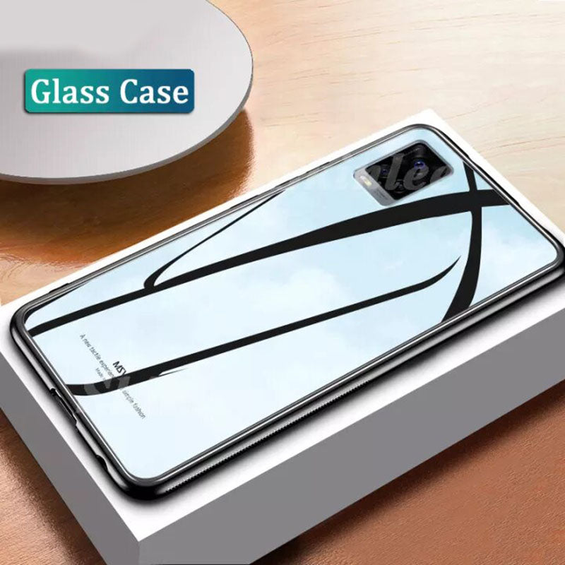 Vivo V20 Glass Hard Ultra High Protection Case- Black