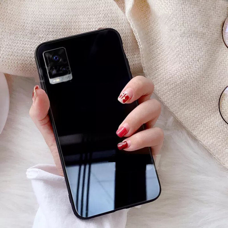 Vivo V20 Glass Hard Ultra High Protection Case- Black