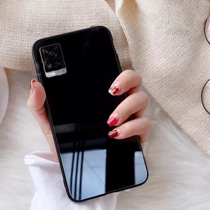 Vivo V20 Glass Hard Ultra High Protection Case- Black