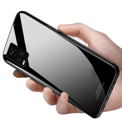 Vivo V20 Glass Hard Ultra High Protection Case- White