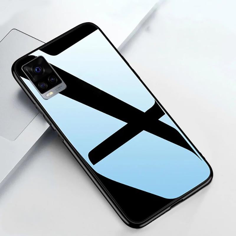 Vivo V20 Glass Hard Ultra High Protection Case- Black