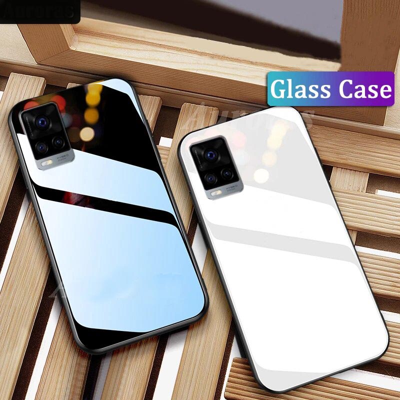 Vivo V20 Glass Hard Ultra High Protection Case- White