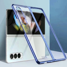 Load image into Gallery viewer, Galaxy Z Fold3 Transparent Ultra Camera Protection Clear Case- Blue
