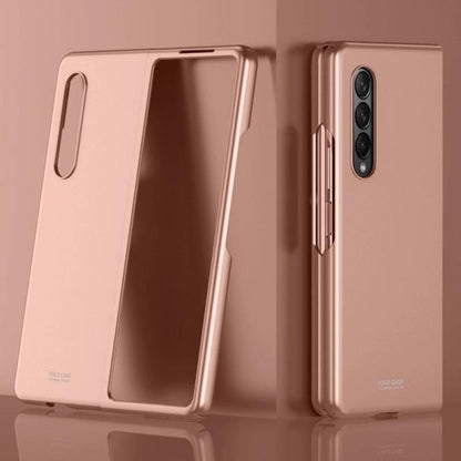 Galaxy Z Fold3 Ultra Thin Hard Shell Back Case- Gold