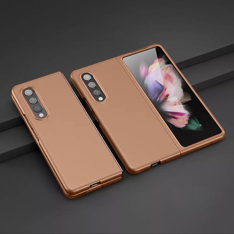 Galaxy Z Fold3 Ultra Thin Hard Shell Back Case- Gold