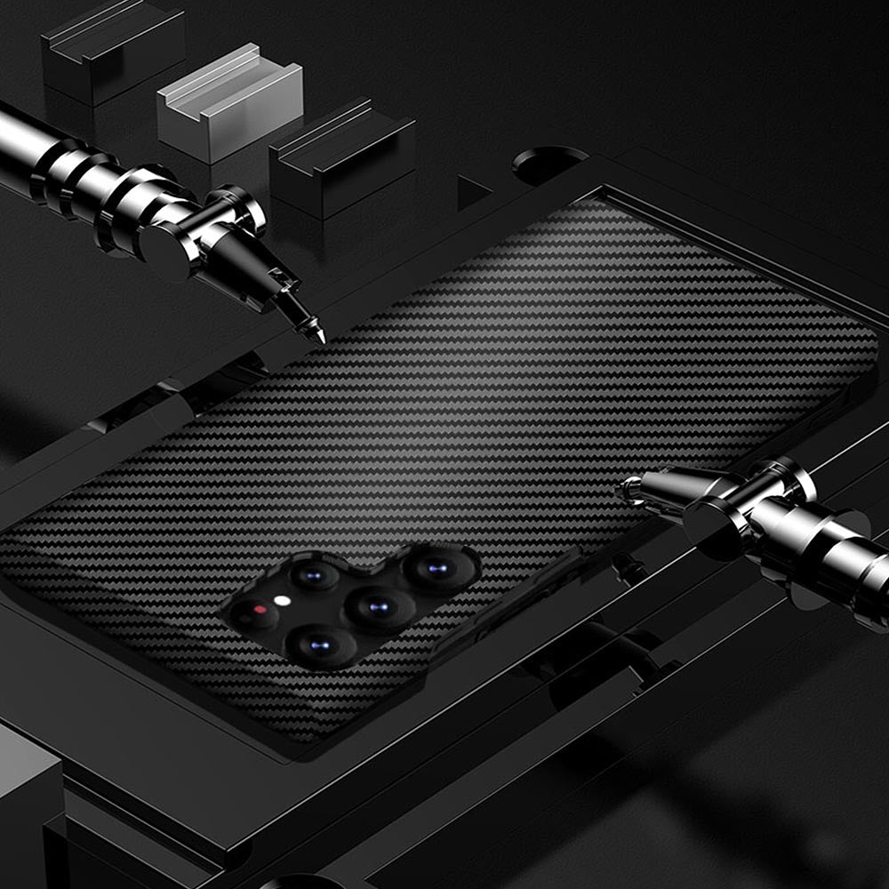 Galaxy S23 Ultra Classic Ultra Slim Carbon Fiber Texture Pattern PC Case