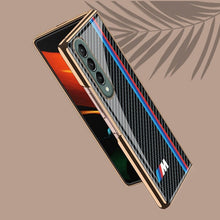 Load image into Gallery viewer, Galaxy Z Fold4 Carbon Motorsports Glass Case
