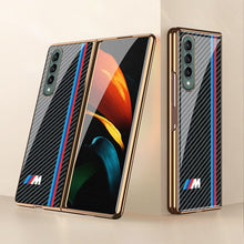 Load image into Gallery viewer, Galaxy Z Fold4 Carbon Motorsports Glass Case
