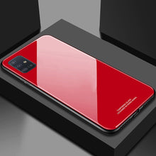 Load image into Gallery viewer, Galaxy A51 Glass Hard Ultra High Protection Case- Red
