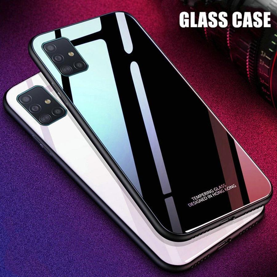 Galaxy A71 Glass Hard Ultra High Protection Case- Black