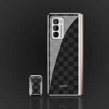 Load image into Gallery viewer, Galaxy Z Fold2 Luxury Check Pattern Glass Case
