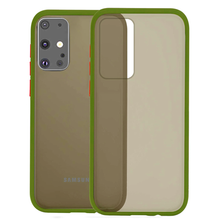 Load image into Gallery viewer, Galaxy S20 Plus Semi-Transparent Bumper Frosted Hard Case - Green
