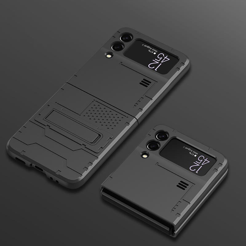 Galaxy Z Flip3 Invisible Magnetic Kickstand Holder Bracket Hard Back Case