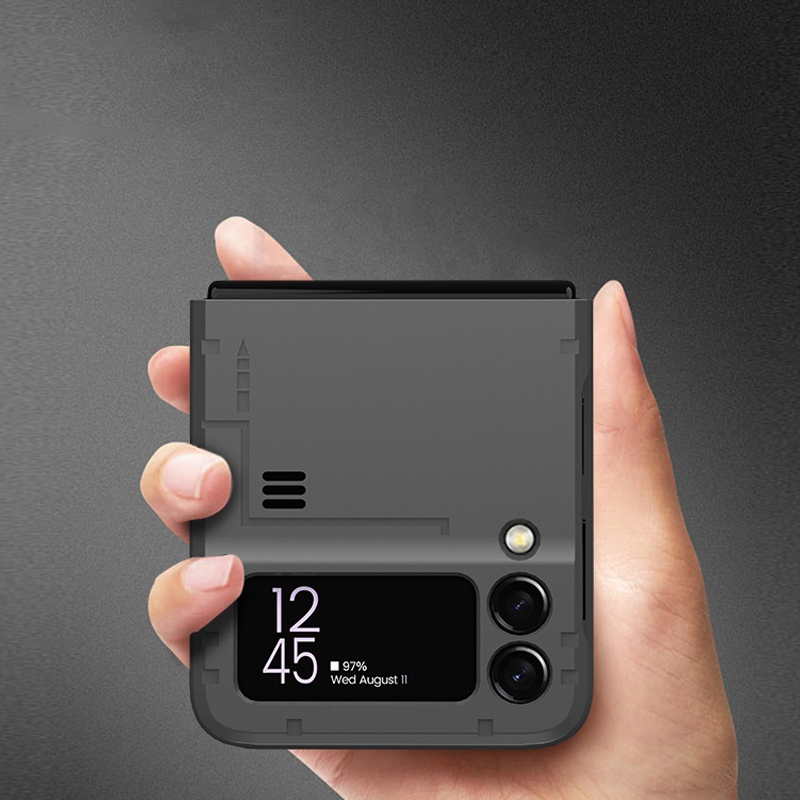 Galaxy Z Flip3 Invisible Magnetic Kickstand Holder Bracket Hard Back Case