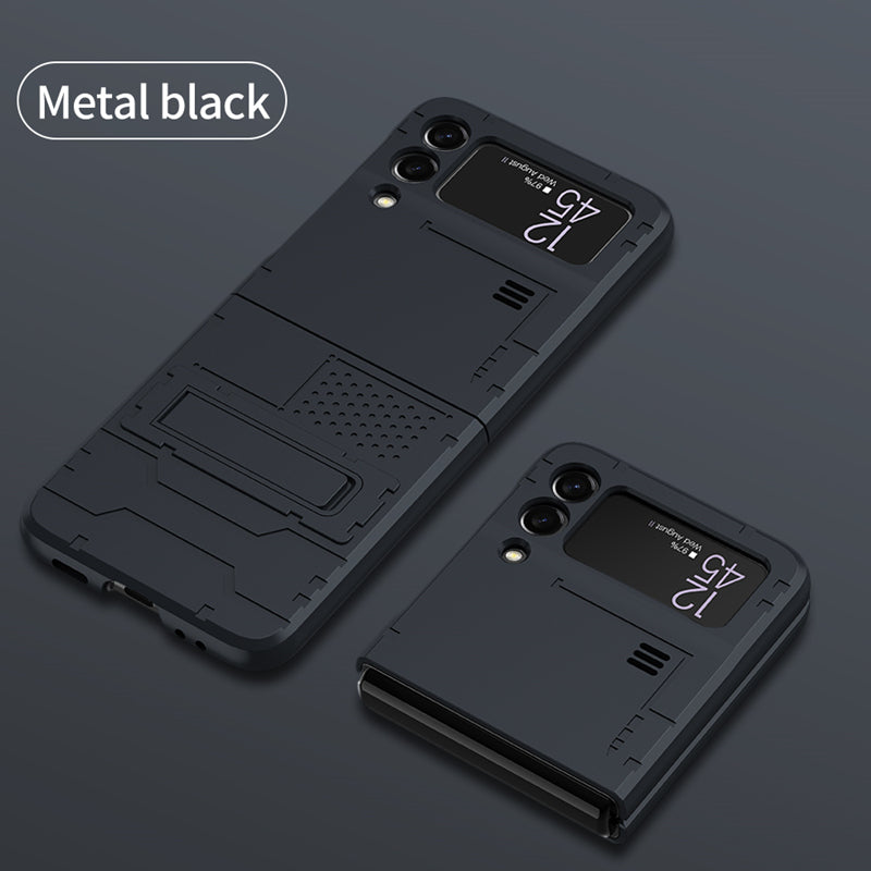 Galaxy Z Flip3 Invisible Magnetic Kickstand Holder Bracket Hard Back Case