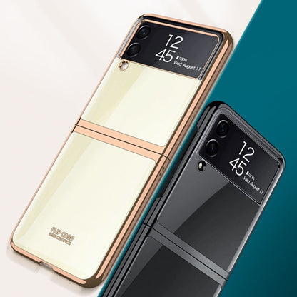 Galaxy Z Flip4 High Transparent Glitter Back Case