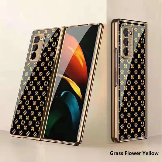 Galaxy Z Fold2 Luxury Motif Mono Painting Printed Glass Case