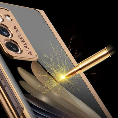 Galaxy Z Fold2 Lion Pattern Ultra High Protection Glass Case