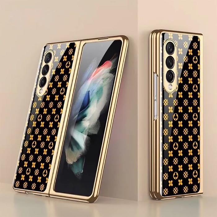 Galaxy Z Fold2 Luxury Motif Mono Painting Printed Glass Case