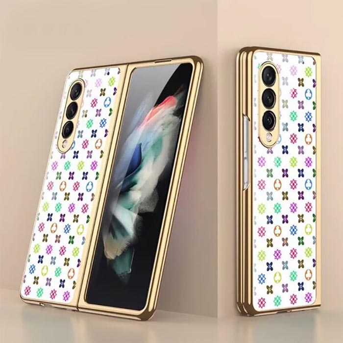 Galaxy Z Fold2 Luxury Motif Mono Painting Printed Glass Case