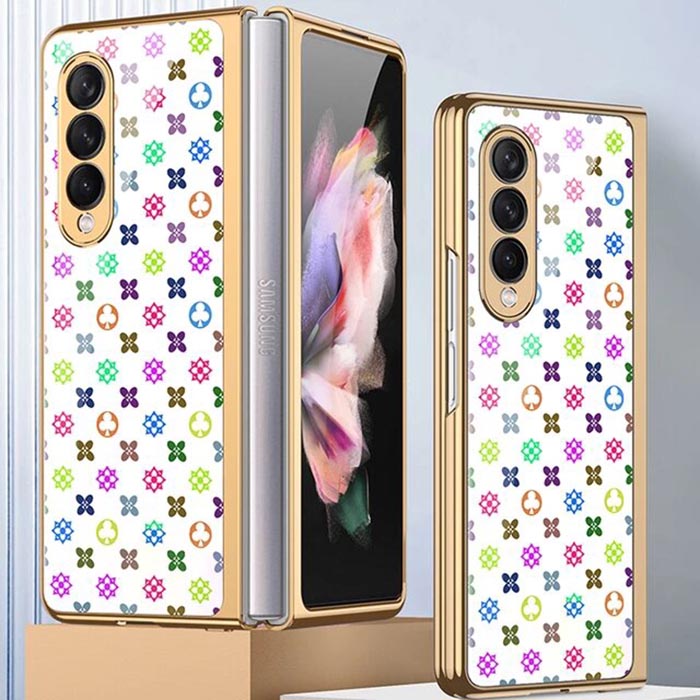Galaxy Z Fold2 Luxury Motif Mono Painting Printed Glass Case