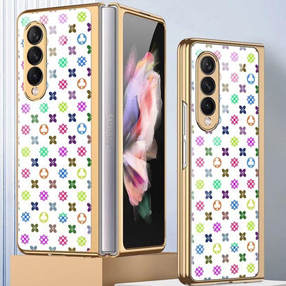 Galaxy Z Fold2 Luxury Motif Mono Painting Printed Glass Case