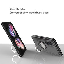 Load image into Gallery viewer, Galaxy Z Fold 3 Drop Resistance Rugged Defender Armor Ring Holder With kickstand Bracket Case
