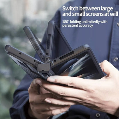 Galaxy Z Fold4 Camshield With Stand and Pen Holder Slot Back Case