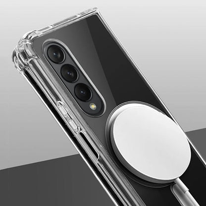 Galaxy Z Fold4 MagSafe Shockproof Transparent Clear Case