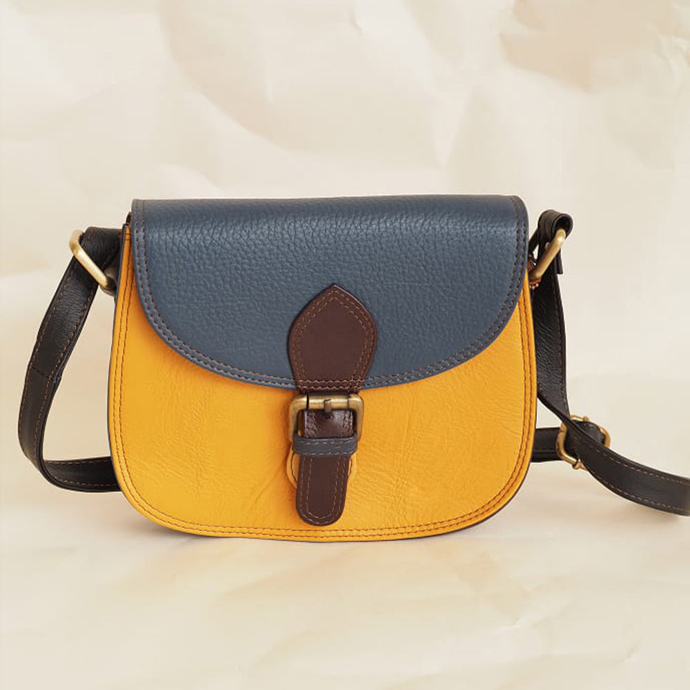 Multicolored medium leather bag (Made in India) Kasak – Mobikarts