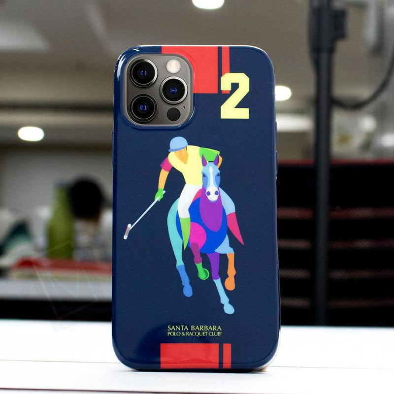 iPhone 12 Pro Max Santa Barbara Polo Racquet Jockey Glass Case