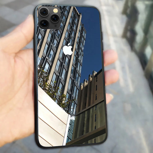 iPhone 11 Pro Glass Hard Ultra High Protection Case- Black