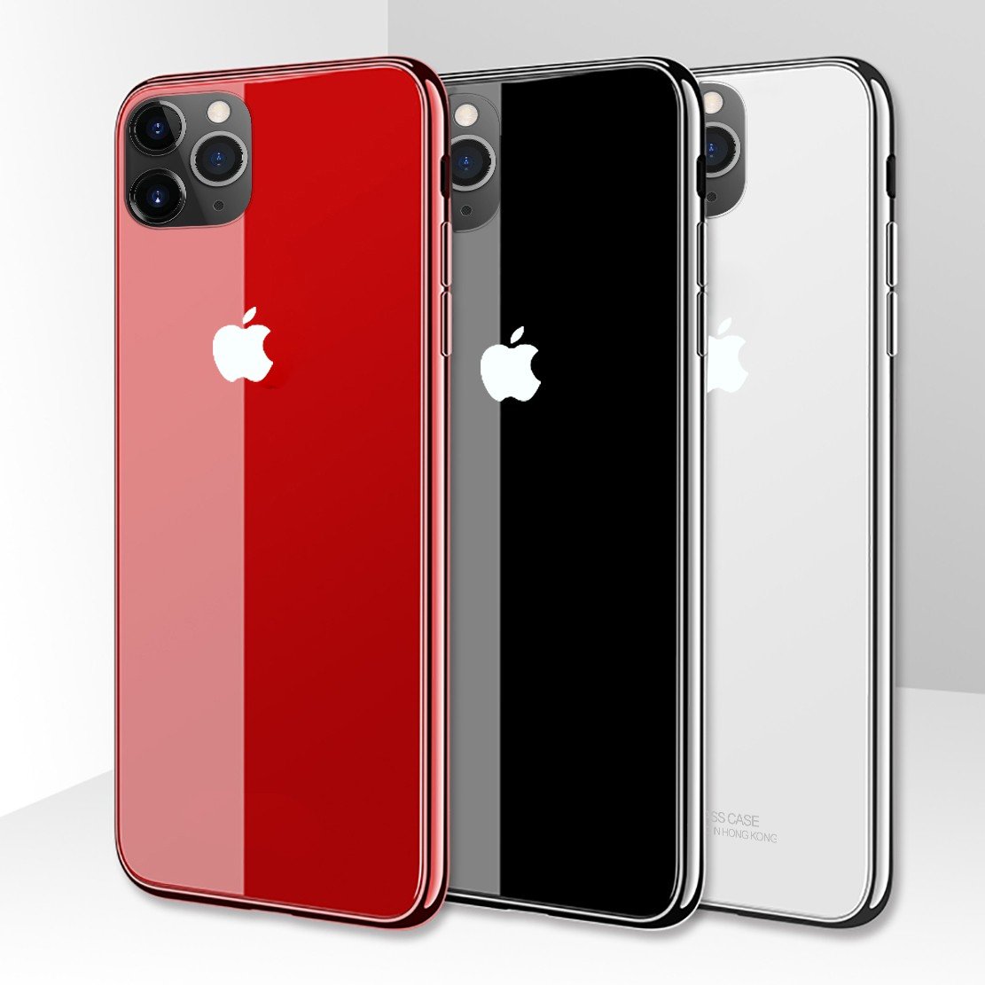 iPhone 12 Pro Max Glass Hard Ultra High Protection Case- Black