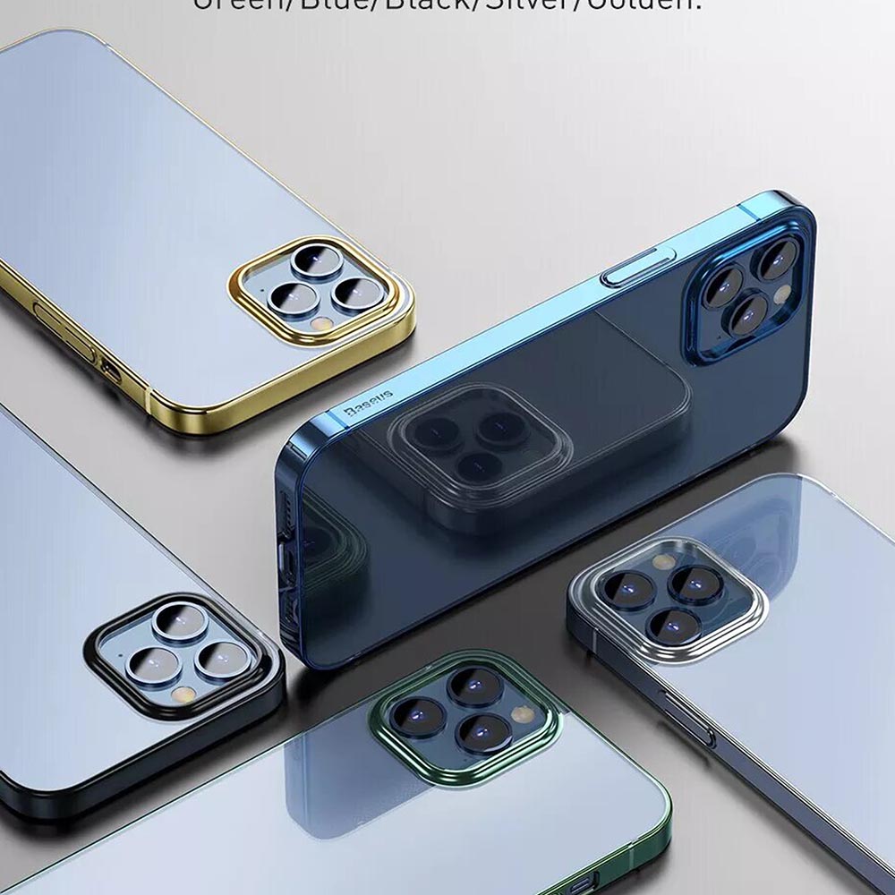 iPhone 13 Pro High Transparent Glitter Case- Blue