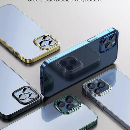 iPhone 13 Pro High Transparent Glitter Case- Blue