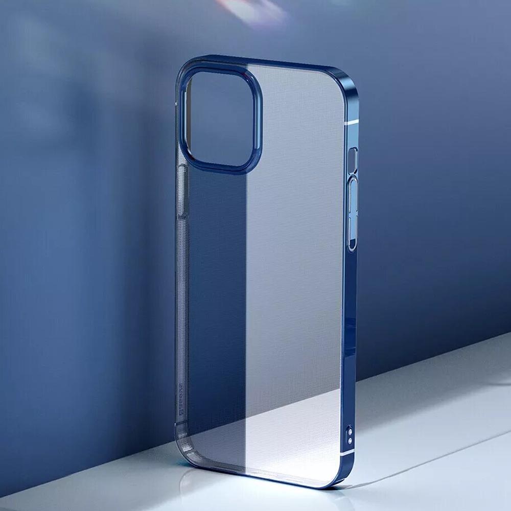 iPhone 13 Pro High Transparent Glitter Case- Blue