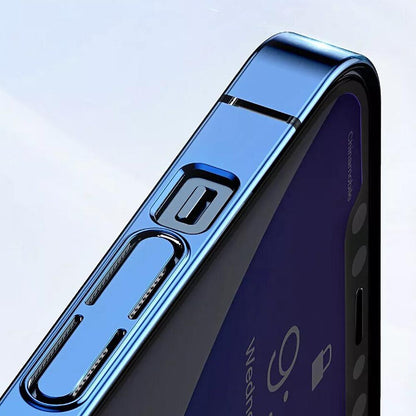 iPhone 13 Pro High Transparent Glitter Case- Blue