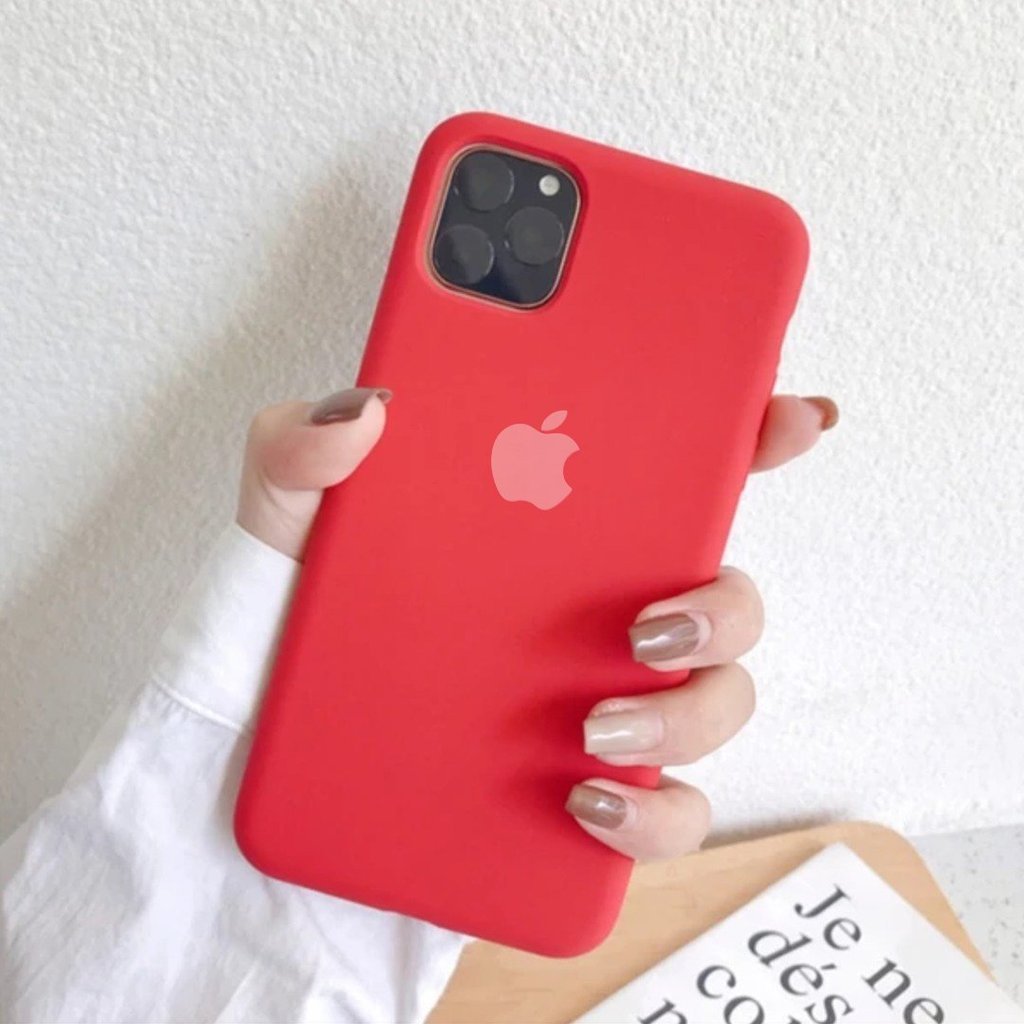 iPhone 12 Pro Max Luxury Silicone Jelly Back Case- Red