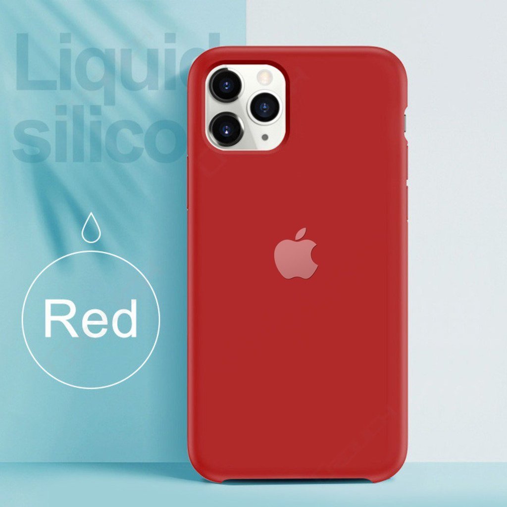 iPhone 12 Pro Max Luxury Silicone Jelly Back Case- Red