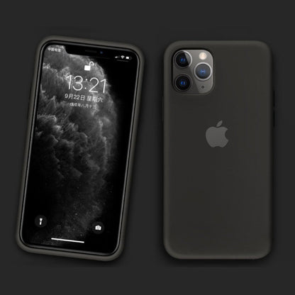Luxurious Silicone iPhone Logo Case for iPhone 11 Series