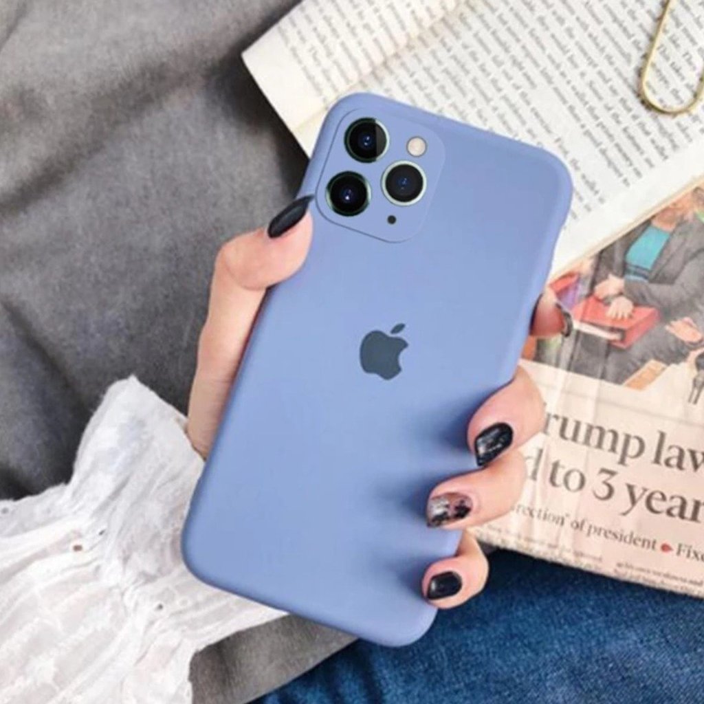 iPhone 11 Pro Max Luxury Silicone Jelly Back Case- Blue